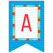 Pool Party Beach Ball Verjaardag Bunting Vlaggetjes (Derde vlag)