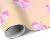 Pool Party Beach Ball Wrapping Paper Cadeaupapier (Rol Hoek)
