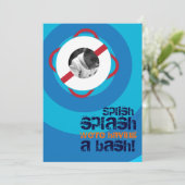 Pool Party & Beach Invitation Kaart (Staand voorkant)