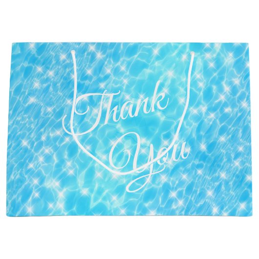 Pool party Beach party Summer party blauw water Groot Cadeauzakje (Voorkant)