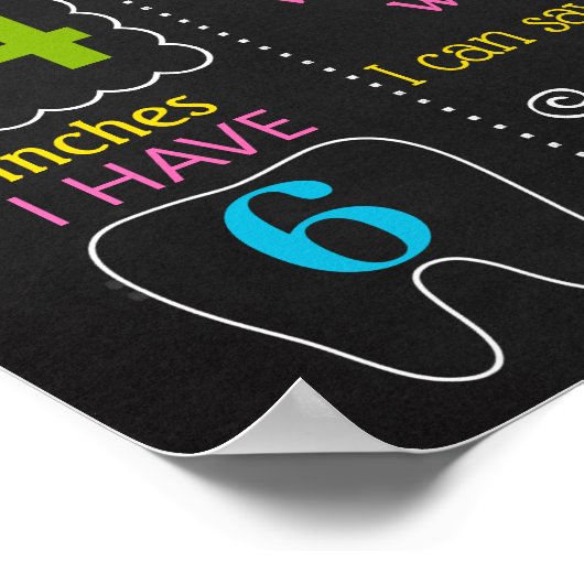 Pool Party Beach Summer First Birthday-teken Poster (Hoek)