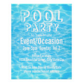 Pool Party Beach Summer Party cool modern Perfect Poster (Voorkant)