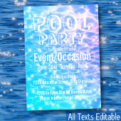 Pool Party Beach Summer Party waterrimpels
