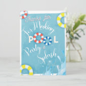 Pool Party - Bedankt voor je creditcard (Staand voorkant)