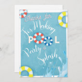 Pool Party - Bedankt voor je creditcard (Voorkant / Achterkant)