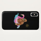 Pool Party Bigfoot Flamingo Sasquatch Pink Float Case-Mate iPhone Case (Achterkant (horizontaal))