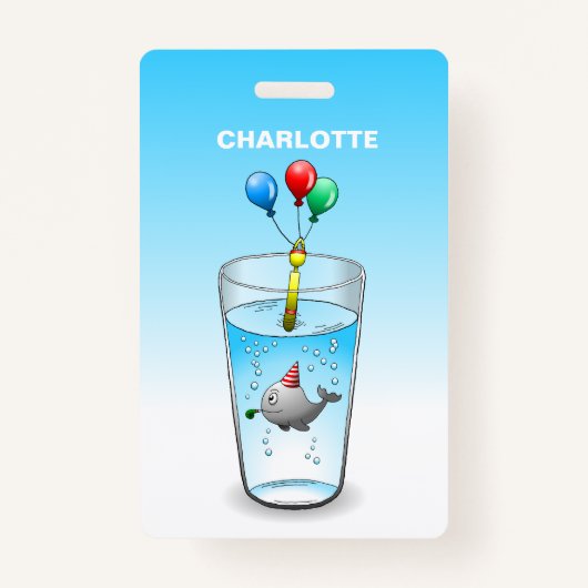 Pool Party Birthday Badge (Voorkant)