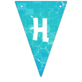 Pool Party Birthday Bunting Banner (Tweede vlag)