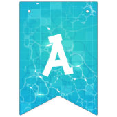 Pool Party Birthday Bunting Banner (Derde vlag)