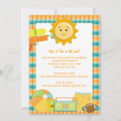 Pool Party Birthday Celebration Invitations Kaart (Voorkant)