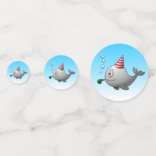 Pool Party Birthday Confetti (Achterkanten)