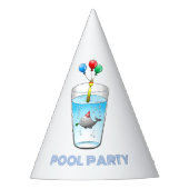 Pool Party Birthday Feesthoedjes (Voorkant)