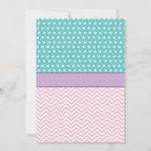 Pool Party Birthday Invitation Splish Splash Girl Kaart (Achterkant)