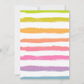 Pool Party Birthday Invitation Tropical Flamingo Kaart (Achterkant)