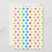 Pool Party Birthday Invitations Girls Kaart (Achterkant)