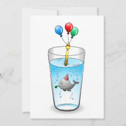 Pool Party Birthday Kaart (Voorkant)