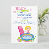 Pool Party Birthday Kaart (Staand voorkant)