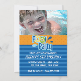 Pool Party Birthday Kaart
