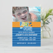 Pool Party Birthday Kaart (Staand voorkant)