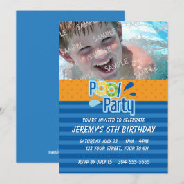 Pool Party Birthday Kaart