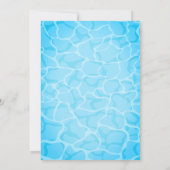 Pool Party Birthday Kaart (Achterkant)