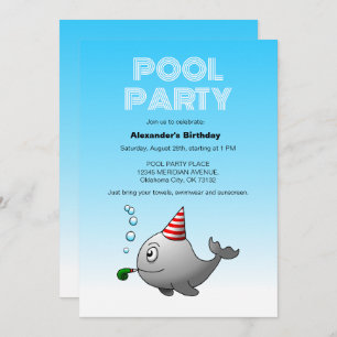 Pool Party Birthday Kaart