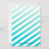 Pool Party Birthday Party Invitation Kaart (Achterkant)