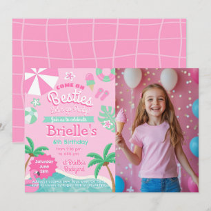 Pool Party Birthday Party Kaart