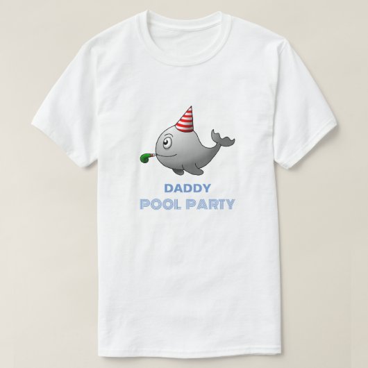 Pool Party Birthday T-shirt (Design voorkant)