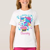 Pool Party Birthday Zevende zomer T-shirt (Voorkant)