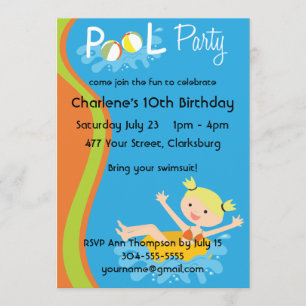 Pool Party Blonde Kaart
