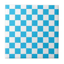 Pool Party Blue Checkerboard