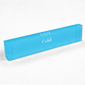 Pool Party Blue Personalized Name Bord Naambordje