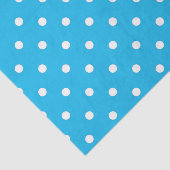 Pool Party Blue Polka Dot Tissuepapier (Detail)