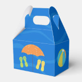 Pool Party Blue Water Cool Custom Kinderen van zat Bedankdoosjes (Achterkant)