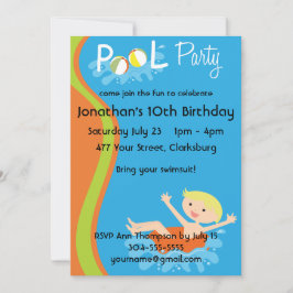 Pool Party Boy Blonde Kaart