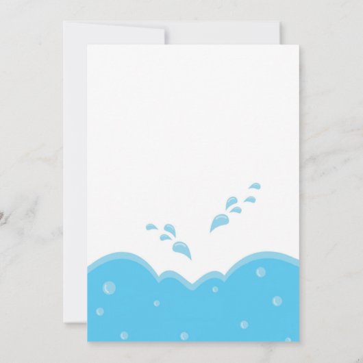 Pool Party-Boy Kaart (Achterkant)