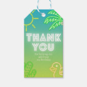 Pool Party Boy Verjaardag Cadeaulabel (Voorkant)