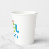 Pool Party Boy Verjaardag Papieren Bekers (Links)