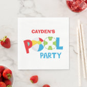 Pool Party Boy Verjaardag Servet (Insitu)