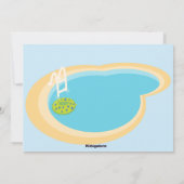 Pool Party Boys Birthday Uitnodiging (Achterkant)