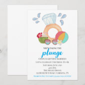 Pool Party Bridal Shower Invitation Kaart (Voorkant / Achterkant)