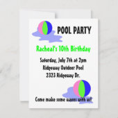 Pool Party Bright Beach Balls Kaart (Voorkant)