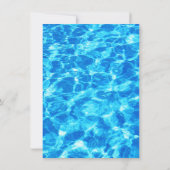 Pool Party Checklist Kids Verjaardagsverblijf Kaar Kaart (Achterkant)