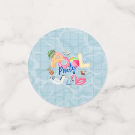 Pool Party Confetti (Kleine voorkant)