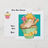 Pool Party Cupcake ! - SRF Kaart (Voorkant / Achterkant)