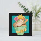 Pool Party Cupcake ! - SRF Kaart (Staand voorkant)