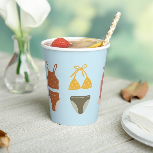 Pool Party Cups | Badpakken Papieren Bekers (Insitu)