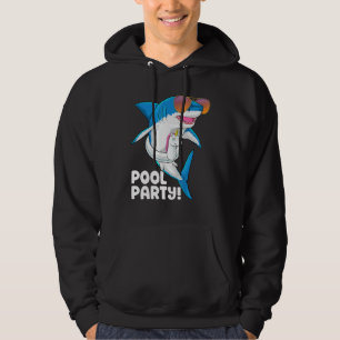 Pool Party Eenhoorn Float Zomervakantie Funny Sha Hoodie
