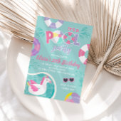 Pool Party Eenhoorn zwembad zweven roze Zomer Verj Kaart